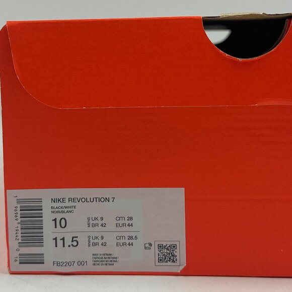 Nike Revolution 7 Mens Black White Shoes Sneakers Running Athletic FB2207-001 - Picture 10 of 14